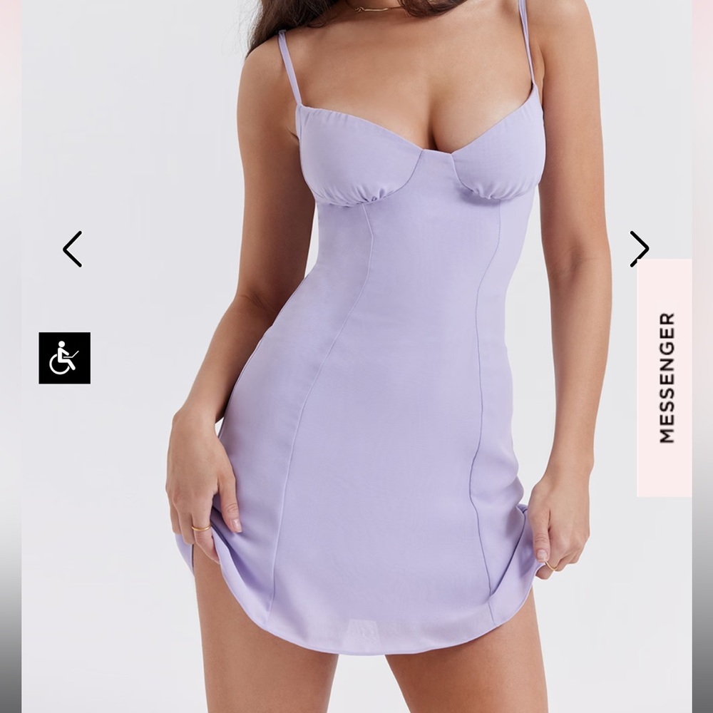 purple mini dress